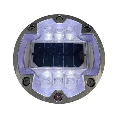Perno stradale da incasso a LED in alluminio pressofuso solare