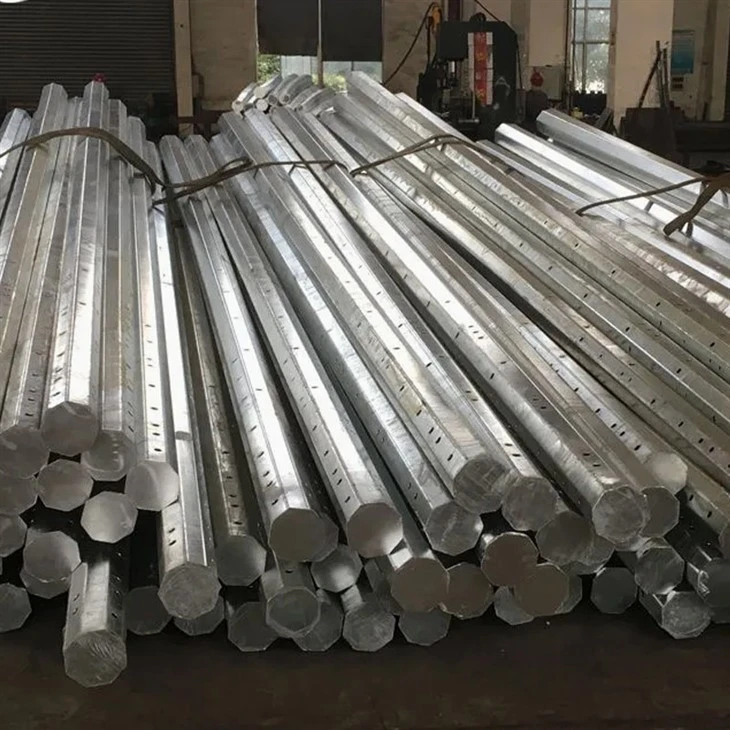 Stainless Steel Tubular Utility Pole Transmission Power Pole Electricity Poles